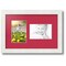 ArtToFrames Collage Photo Picture Frame with 2 - 4x6 inch Openings, Framed in White with Over 62 Mat Color Options and Regular Glass (CSM-3966-102)